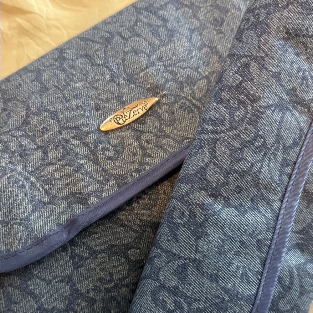 Preserve Blue Patterned tarnish free jewelry bag